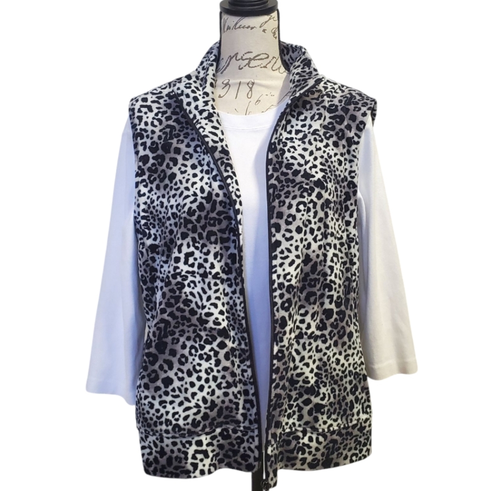 Kim Rogers Leopard Print Women's Vest